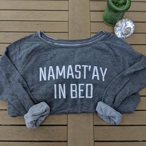 Namast'ay in bed sweater